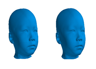 Chinese children headforms