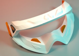 Scan and print goggle prototype
